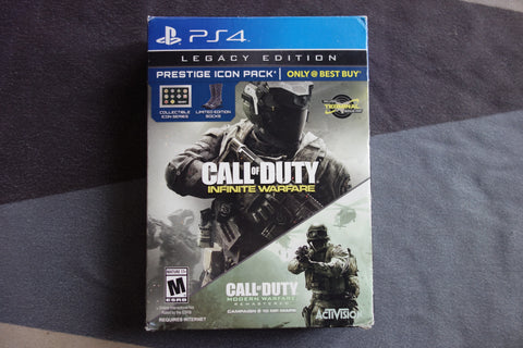 PS4 Call of Duty Infinite Warfare Legacy Edition Prestige Icon Pack R1 US (New, Open Box) - Kyo's Game Mart