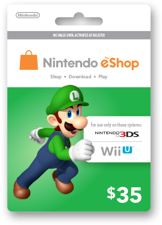 Nintendo 3DS/WiiU Eshop USD 35 Cash Code - Kyo's Game Mart